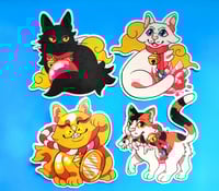 Image 1 of Lucky Cat Sticker Set