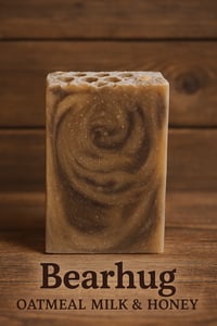 Image 2 of Bearhug Bar – Comforting Oats & Honey Soap – Artisan Natural Soap for Sensitive Skin