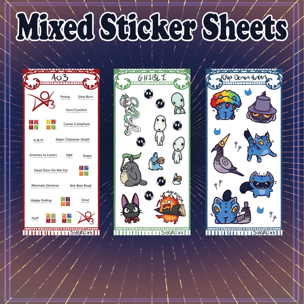 Image of Mixed Sticker Sheets