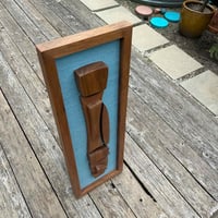 Image 4 of Framed Walnut Tiki Sculpture with Cloth Backing