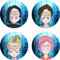 Image 1 of Funny French Kids Pin Set