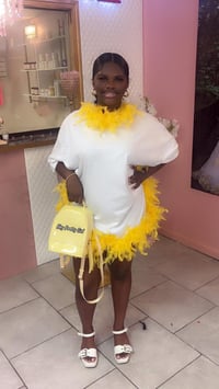 Image 1 of Oversized hey pretty girl backpack