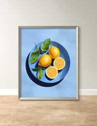 Image 3 of Lemon Fruit Plate Print