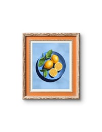 Image 2 of Lemon Fruit Plate Print