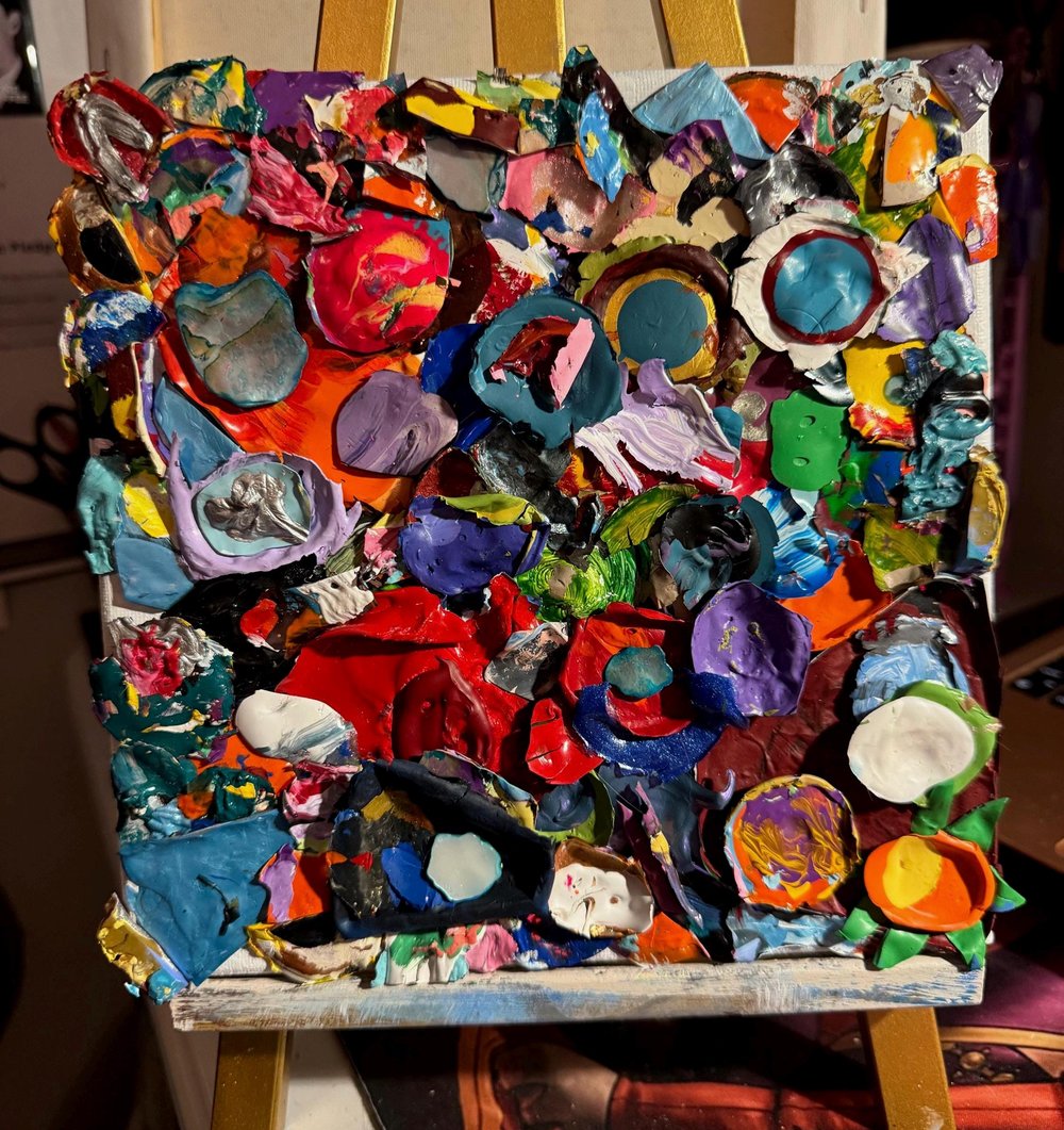 Image of Paint Palette Mixed Medium Art