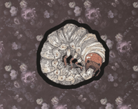 Phillius the Stag Beetle Larvae Ouroboros Die Cut Sticker