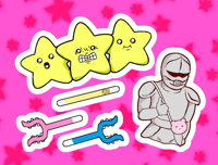 Image 2 of Tiny Adorable Friends Sticker Sheet