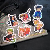 Strawhat Crew Cat Stickers