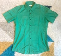 Image 1 of Dries Van Noten summer weight green shirt, size 46 (fits M)