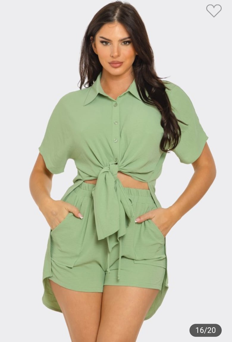 Image of 2pc Casual Short Set
