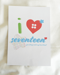 Image 1 of i love seventeen mini print