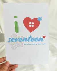 Image 2 of i love seventeen mini print