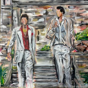 TONY & FRIENDS ORIGINAL PAINTING 24x24"