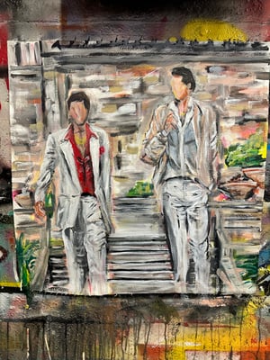 TONY & FRIENDS ORIGINAL PAINTING 24x24"