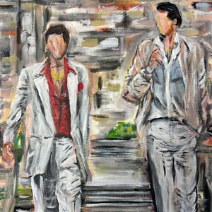 TONY & FRIENDS ORIGINAL PAINTING 24x24"