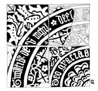 Image 2 of Medieval; Fifteenth Century English Floor Tile; Inscribed; Deo Gracias.