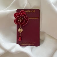 Image 1 of Peony I Hand sculpted hair ornament