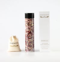 Image 1 of PORTAL BATH CRYSTALS - FLOWER PETALS & ROSE QUARTZ