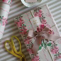 Image 5 of Bows and Ribbon – Floral Pink Gift Wrap | 500 x 700 mm 