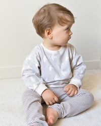 Image 3 of LEGGING ALMA beige rayé