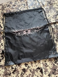 Image 2 of LET IT OUT [DRAWSTRING BAG] white ink