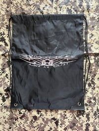Image 1 of LET IT OUT [DRAWSTRING BAG] white ink