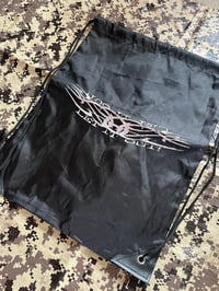 Image 3 of LET IT OUT [DRAWSTRING BAG] white ink