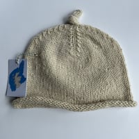 Image 3 of Hand Knitted Shetland Uradale Beanie 