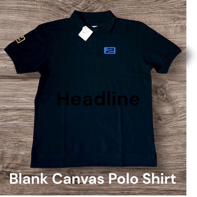Image of Blank Canvas Polo  T-Shirts