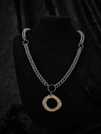 Image 1 of Reliquary - Human bone slice necklace