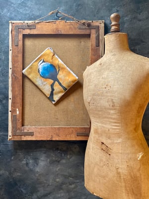Image of blue bird II pouch