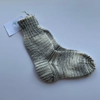 Image 1 of Hand Knitted Un-dyed Socks