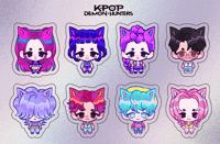 KPOP Demon Hunters Sticker Sheet 