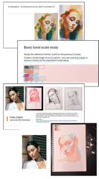 Image 4 of FACES – the Gambrell way REVISITED for 2025 (drawing course)