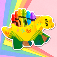 Image 1 of Crayon Box Stego - Jumbo Sticker 