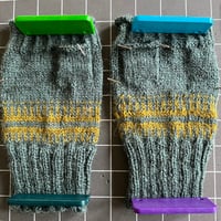 Image 4 of Hand Knitted Wrist Warmers in Birlinn Yarn