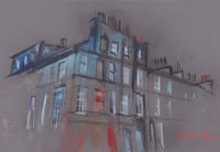 Image 2 of Tenements.  Corner Of Heriot Row and India Street, Edinburgh - Charcoal, Pencil  & Soft Pastels