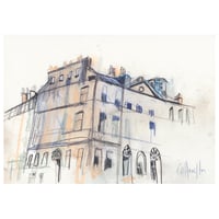 Image 1 of Corner Of Howe Street and Heriot Row, Edinburgh - Soft Pastels and Pencil on Paper 