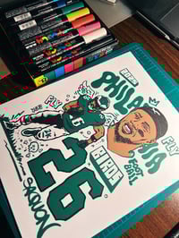 Image 5 of Saquon 1/1 Artist Cards