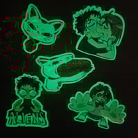 Image 1 of Dandadan Stickers (GLOW IN THE DARK)