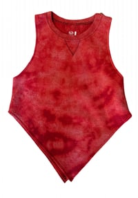 Image 1 of BEBE RED TIE DYE TOP