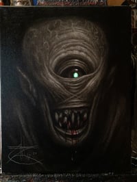 Image 2 of "Joyful Cyclops" 11x14" Oil Sketch