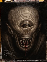 Image 1 of "Joyful Cyclops" 11x14" Oil Sketch