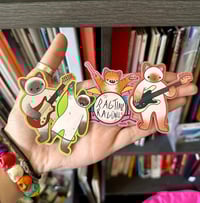Image 1 of Band Cat Stickers