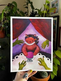 Image 1 of Seance Witch Cat Print