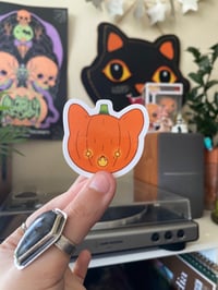 Image 2 of Cat O’Lantern Sticker