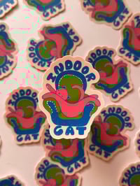 Image 2 of Indoor Cat Sticker