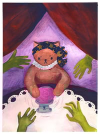 Image 2 of Seance Witch Cat Print