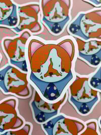 Image 1 of Mr. Business Cat Vinyl Sticker