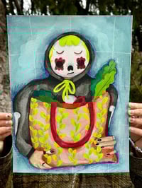 Image 2 of Day of the Dead Grocery Original Painting